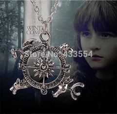 Crest Pendant Compass Necklace