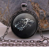 Stark Black Wolf Necklace